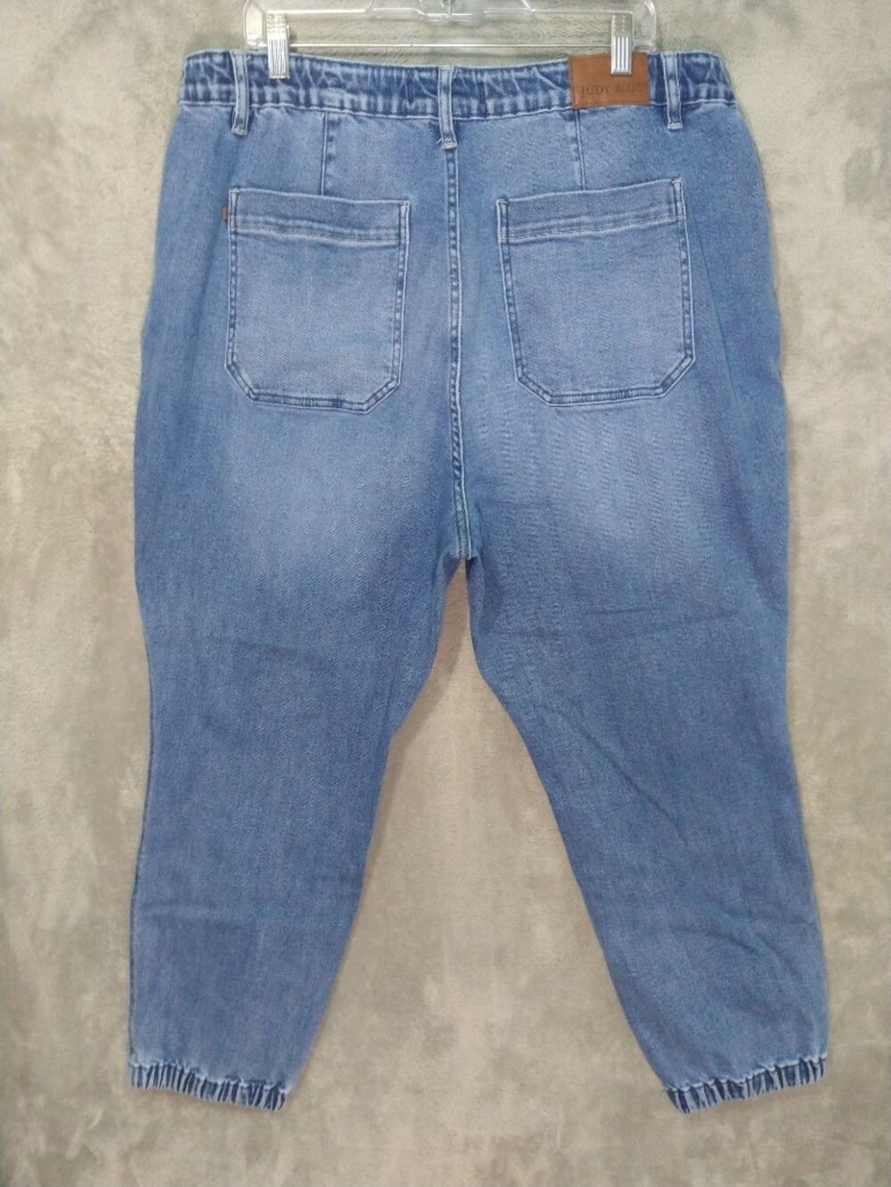 Judy Blue Joggers Womens 20W Denim High Waist Stretch Drawstring Medium Wash - Picture 2 of 10
